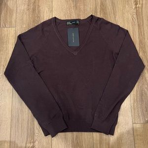 Brand New Zara brown knit long-sleeve